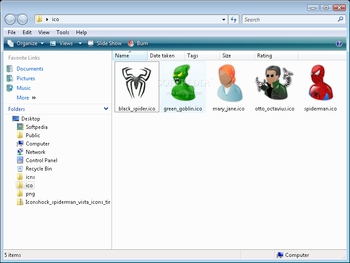 Spiderman Vista Icons screenshot
