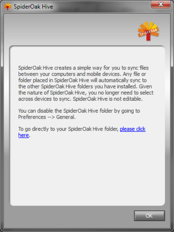 SpiderOak screenshot 8