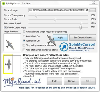 SpinMyCursor screenshot