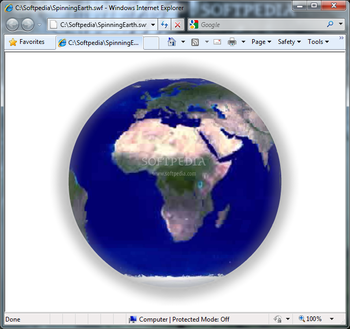 Spinning Earth screenshot