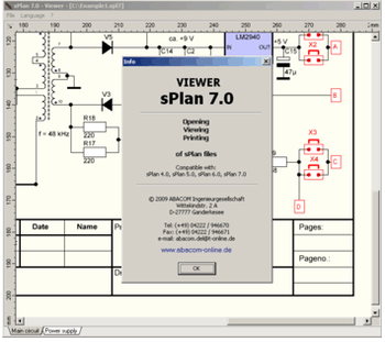 sPlan 7.0 Viewer screenshot