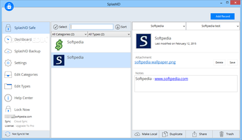 SplashID Safe screenshot