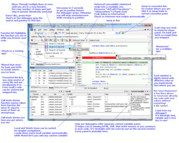 SplineTech JavaScript Debugger screenshot