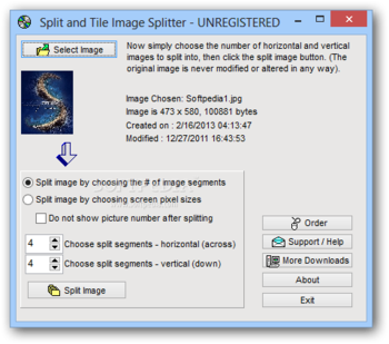 Split and Tile Image Splitter screenshot