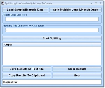 Split Long Line Into Multiple Lines Software screenshot