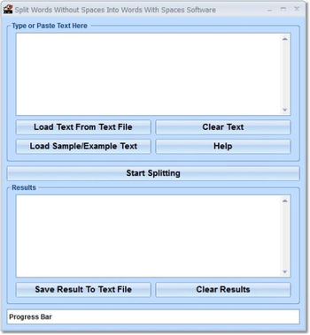 Split Words Without Spaces Into Words With Spaces Software screenshot