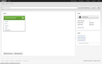 Splunk screenshot