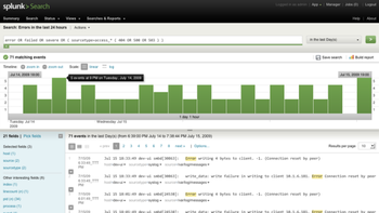 Splunk screenshot