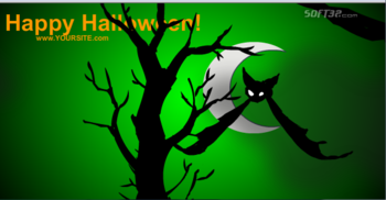 Spooky Bat ScreenSaver Green screenshot 2