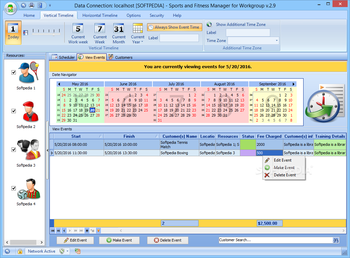 Sports and Fitness Manager for Workgroup screenshot 3