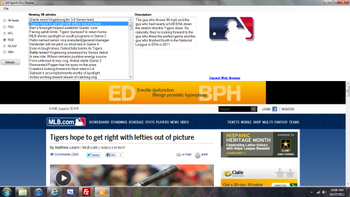 Sports RSS Reader screenshot