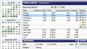 SportTracks screenshot