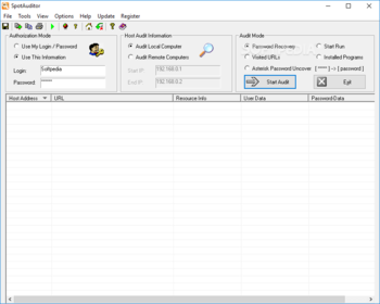 SpotAuditor screenshot