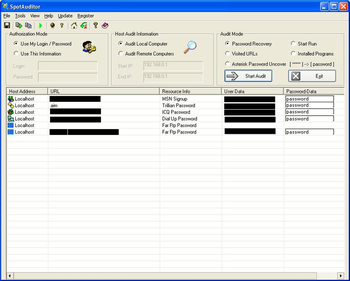 SpotAuditor screenshot