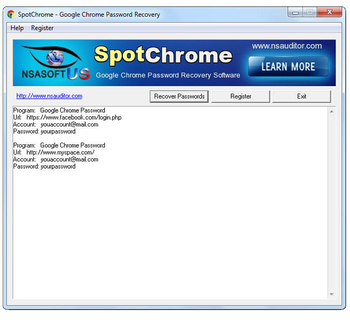 SpotChrome screenshot