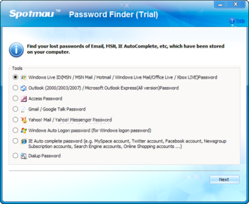 Spotmau Password & Key Finder screenshot 2