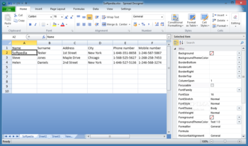 Spread WPF-Siverlight screenshot