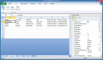 Spread WPF-Siverlight screenshot 2