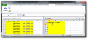 Spreadsheet Compare screenshot