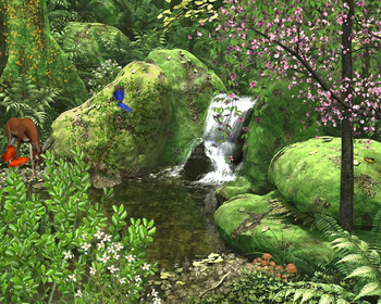Spring Stream - Animated Wallpaper screenshot