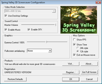 Spring Valley 3D Screensaver screenshot 2