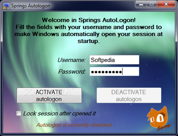 Springs Autologon screenshot