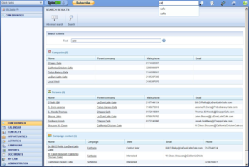 SprinxCRM Free Edition screenshot