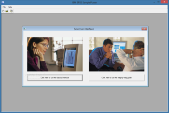 SPSS SamplePower screenshot