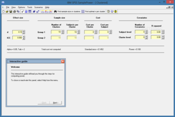 SPSS SamplePower screenshot 10