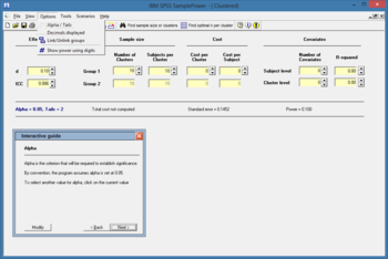 SPSS SamplePower screenshot 11