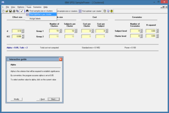 SPSS SamplePower screenshot 12