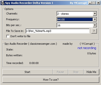 Spy Audio Recorder screenshot
