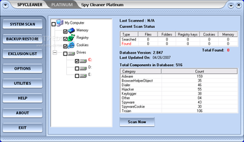 Spy Cleaner Platinum screenshot