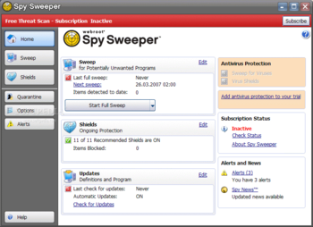 Spy Sweeper screenshot