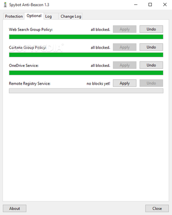 Spybot Anti-Beacon screenshot 2