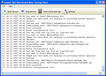 Spybot - Search & Destroy - Distributed Testing Client screenshot