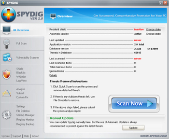 SpyDig Free Edition screenshot