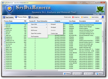 SpyDLLRemover screenshot 2