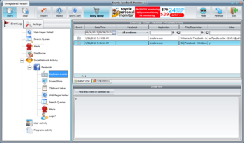Spyrix Facebook Monitor screenshot 2