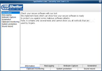 SpyShelter.com - Security Test Tool screenshot