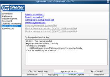 SpyShelter.com - Security Test Tool screenshot 6