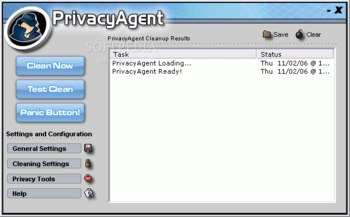 Spytech PrivacyAgent screenshot