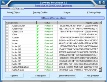 Spyware Inoculator screenshot 2