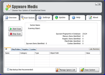 Spyware Medic screenshot 2