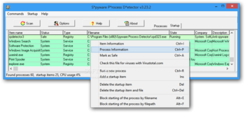 Spyware Process Detector screenshot 2