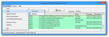 Spyware Process Detector screenshot 3