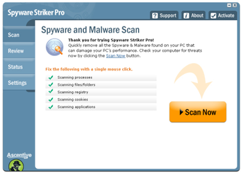 Spyware Striker Pro screenshot