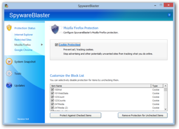SpywareBlaster screenshot 4