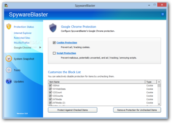 SpywareBlaster screenshot 5