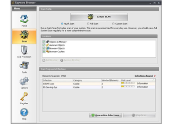 SpywareBrowser screenshot